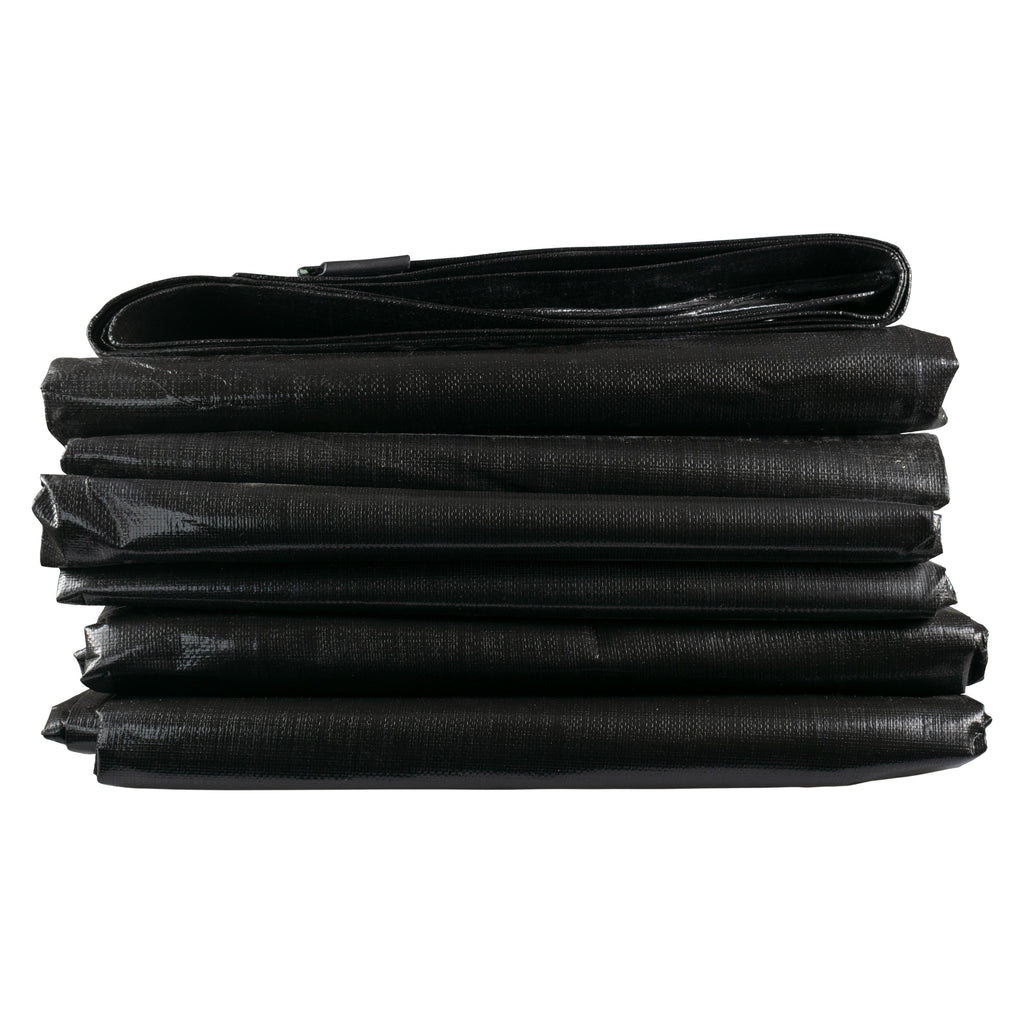 Black/Silver L-Grade Tarpaulin 1m x 1m
