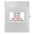 Clear XL-Grade Tarpaulin 3m x 3m