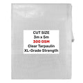 Clear XL-Grade Tarpaulin 3m x 5m