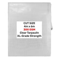 Clear XL-Grade Tarpaulin 4m x 6m