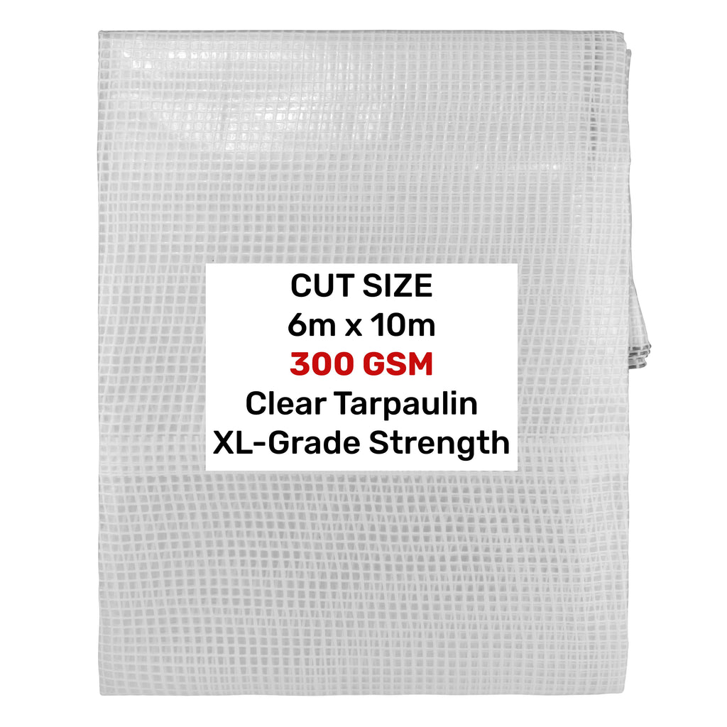 Clear XL-Grade Tarpaulin 6m x 10m