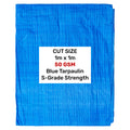 Blue S-Grade Tarpaulin 1m x 1m