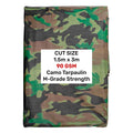 Camouflage M-Grade Tarpaulin 1.5m x 3m