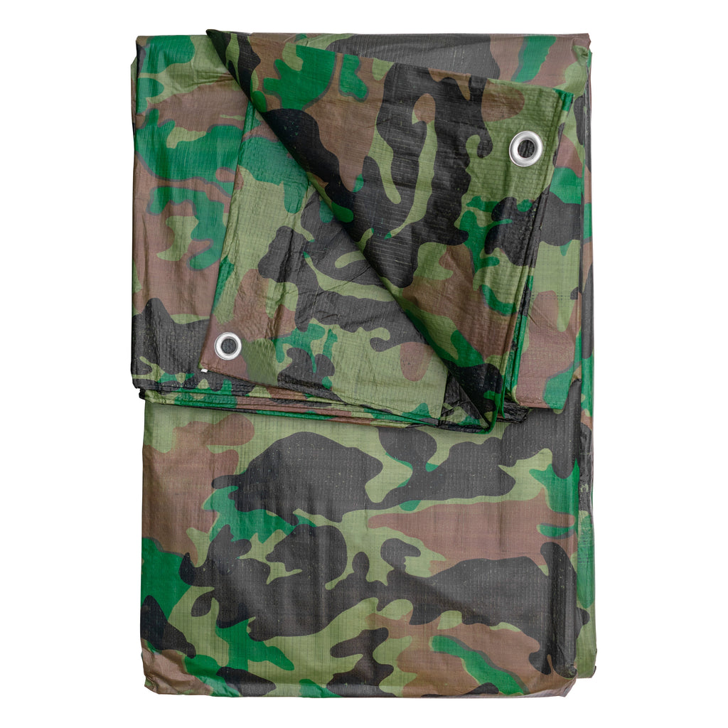 Camouflage M-Grade Tarpaulin 3m x 3m