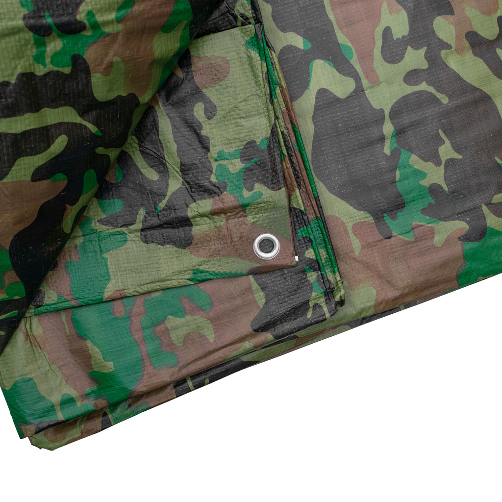 Camouflage M-Grade Tarpaulin 3m x 5m