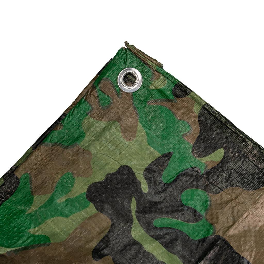 Camouflage M-Grade Tarpaulin 1.5m x 3m