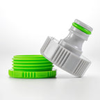Female Tap Connector 3/4" or 1/2" BSP Female, Green/Gray
