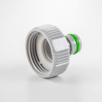 Female Tap Connector 1" or 3/4" BSP Female, Green/Gray