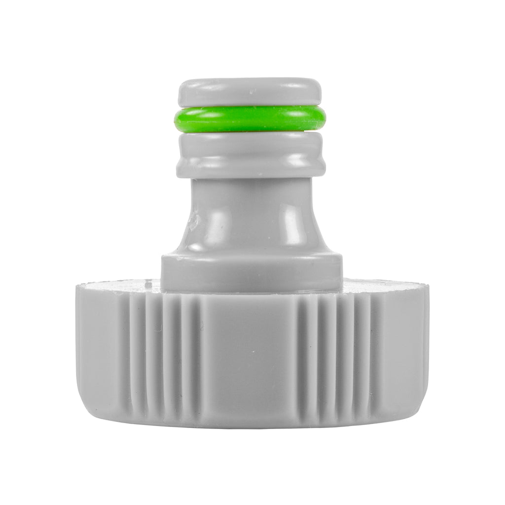 Female Tap Connector 1" or 3/4" BSP Female, Green/Gray