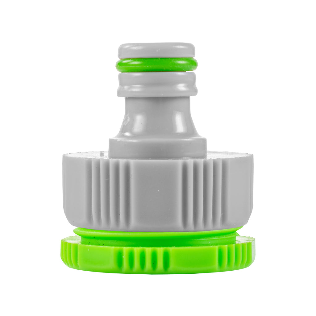 Female Tap Connector 1" or 3/4" BSP Female, Green/Gray