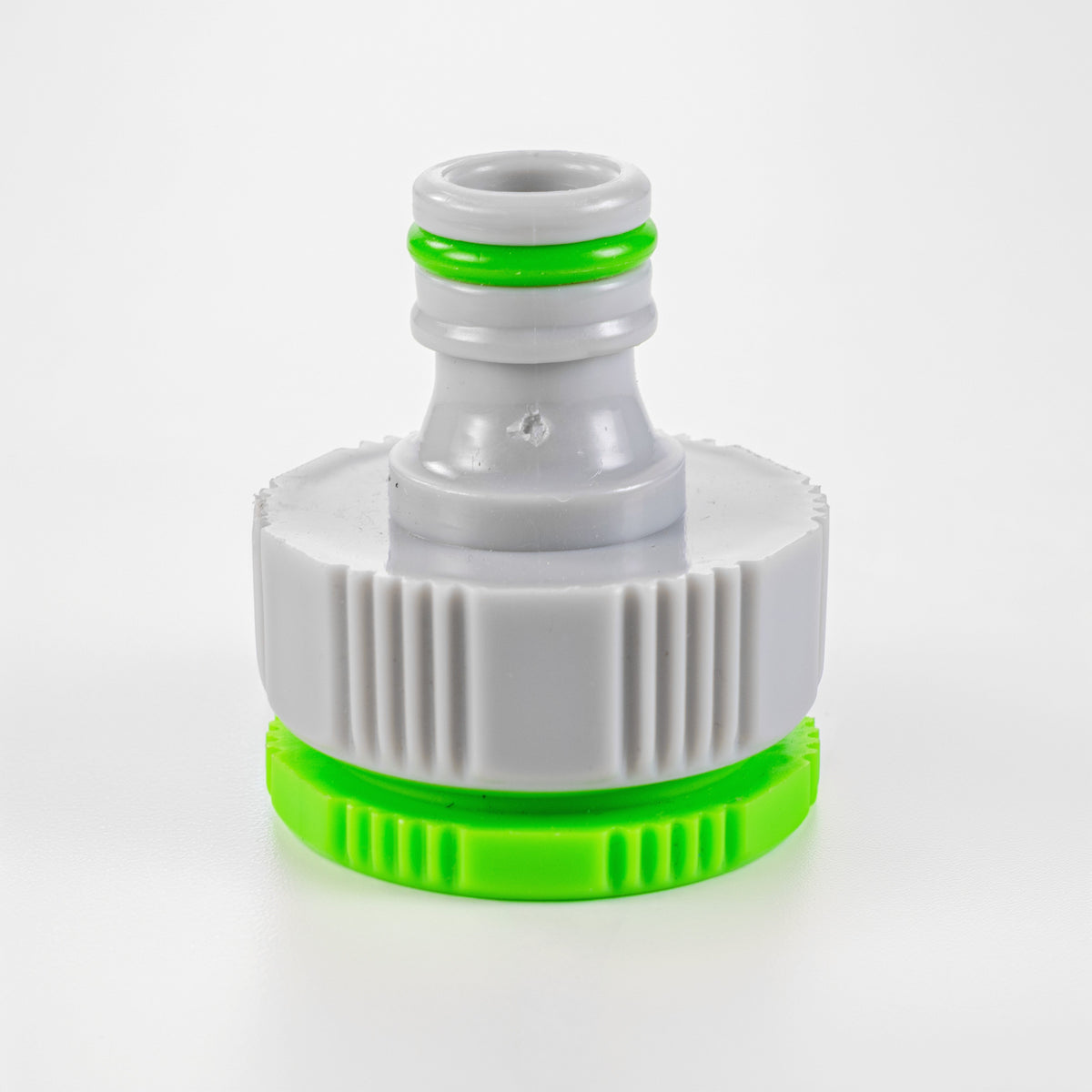 Female Tap Connector 1" or 3/4" BSP Female, Green/Gray