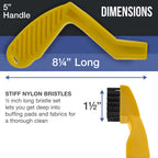 Polishing and Buffing Pad Cleaning Spur Tool and Foam Pad Conditioning Brush, Clean Recondition Polisher Buffer Wool Compound & Polish Pads