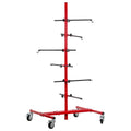 Auto Panel Tree Paint Stand Holder with Adjustable Center Post - Hook Levers Securely Hang Automotive Panels, Doors, Fenders, Bumpers, Car Parts
