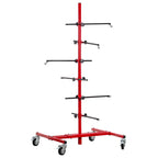 Auto Panel Tree Paint Stand Holder with Adjustable Center Post - Hook Levers Securely Hang Automotive Panels, Doors, Fenders, Bumpers, Car Parts
