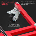 Auto Panel Tree Paint Stand Holder with Adjustable Center Post - Hook Levers Securely Hang Automotive Panels, Doors, Fenders, Bumpers, Car Parts