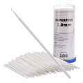 Paint Touch Up Micro Brushes, 100 Superfine 1.0 mm Tip Size White Brush Applicators - Auto Body Shop, Auto Car Detailing, Hobby