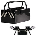 Metal Folding Storage Box - Toolbox, Storing Auto & Household Tools, Auto Body Tools, Pinstriping Supplies, Tackle, Organizer Compartments