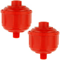 2-Pack Mini Spray Gun Filters with 1/4" Threads for Paint Sprayers and Air Tools - Inline Air/Water Filter