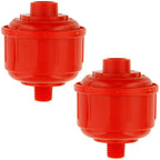 2-Pack Mini Spray Gun Filters with 1/4" Threads for Paint Sprayers and Air Tools - Inline Air/Water Filter