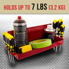 12" Magnetic Tool Shelf - Toolbox & Cabinet Organizer - Magnetic Tray for Shop, Garage, Workshop - Metal Surface Mount, Tool Box Accessories for