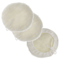 Premium 7 Inch Wool Buffing Pads (3 Pack) - Synthetic Wool Buffer Pads, Polishing Pad for Car Detailing - 1 Inch Thick Pile, Tie-On Bonnet Buffing