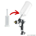 Disposable HVLP Gravity Spray Gun Filters Fine Mesh (Pack of 24), Universal Size Fits Most Gravity Feed Spray Guns, Strain Dirt Particles