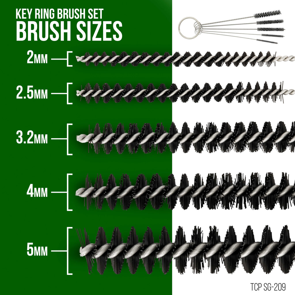Airbrush Cleaning Kit 13-Piece, Airbrushing Cleaner Set with 1 Glass Pot Jar, 5 Cleaning Needles, 5 Brushes, 1 Wash Needle & How-To Airbrush, Cleaner