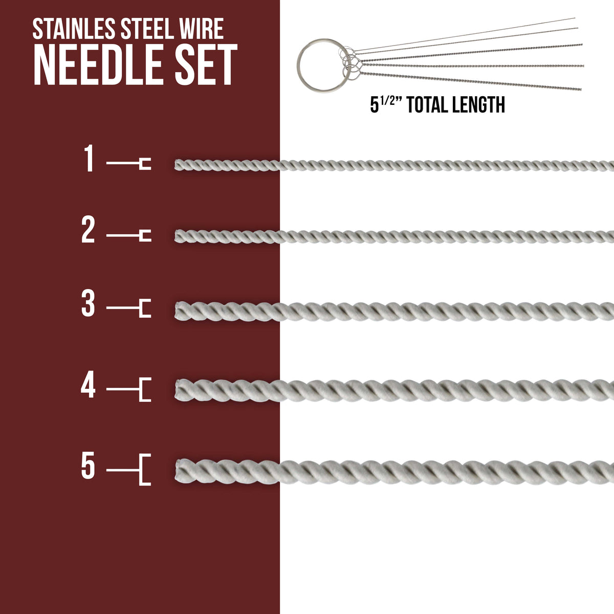 12 Piece Airbrush Cleaning Kit - 5 pc Cleaning Needles, 5pc Cleaning Brushes, 1 Wash Needle, How to Book
