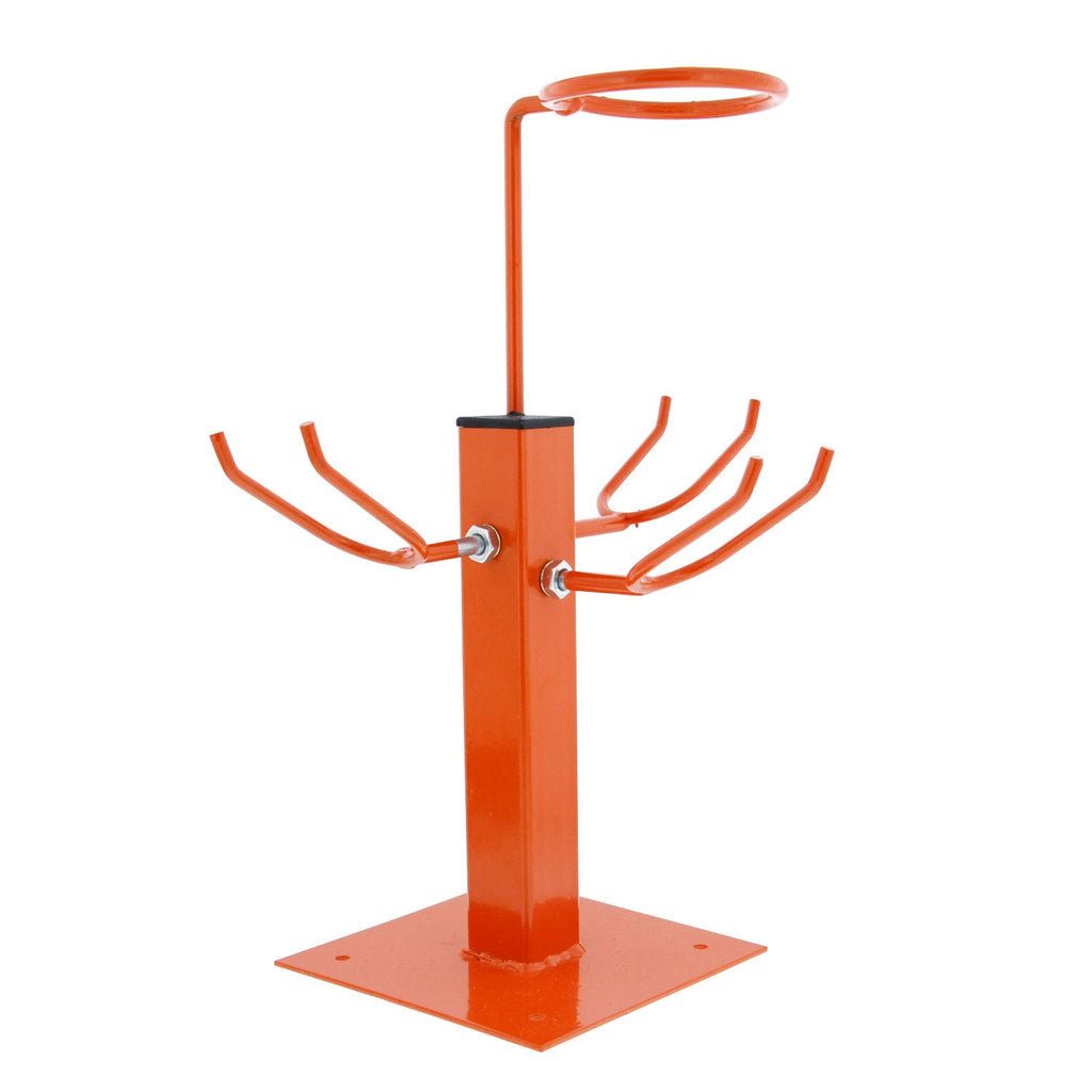 Gravity Feed Paint Triple Spray Gun Holder Stand with Strainer Holder, Holds 3 HVLP Guns, Bench Mount