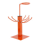 Gravity Feed Paint Triple Spray Gun Holder Stand with Strainer Holder, Holds 3 HVLP Guns, Bench Mount