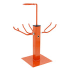 Gravity Feed Paint Triple Spray Gun Holder Stand with Strainer Holder, Holds 3 HVLP Guns, Bench Mount