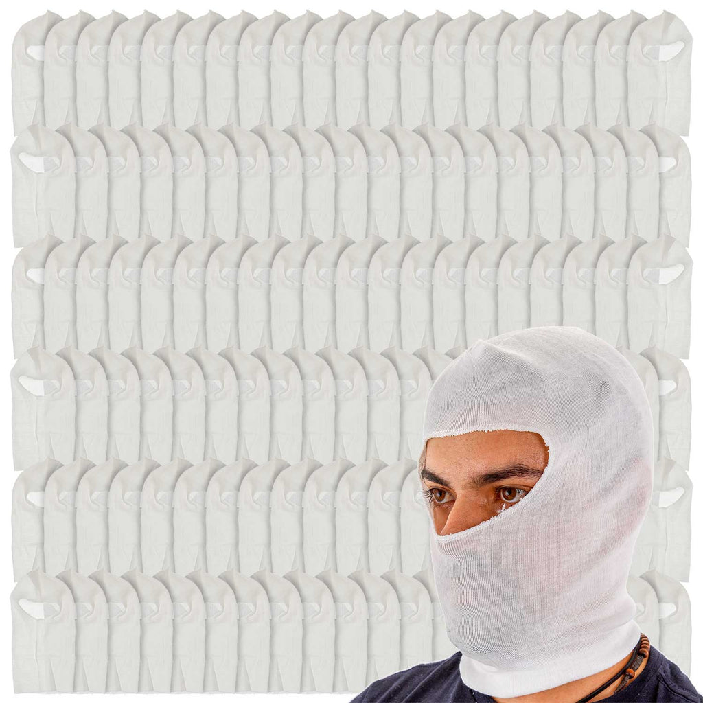 Premium Painter's Head Sock (120 Pack) - Soft Stretch Cotton Hood Mask for Spray Painting, Sanding & Dust Protection - One Size Fits All