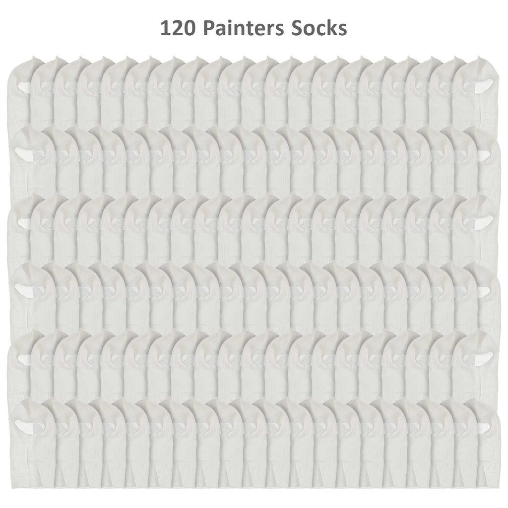 Premium Painter's Head Sock (120 Pack) - Soft Stretch Cotton Hood Mask for Spray Painting, Sanding & Dust Protection - One Size Fits All