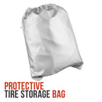 Tire Cover for Storage - Dustproof Polyester Tire Bag Cover with Drawstring for up to Four 32" Tires