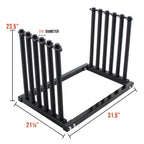 5-Lite Truck Bed Windshield Rack - Mobile 5 Slot Auto Glass Cargo Protection Management Rack - Safety Rubber Foam Pads, Mast Locks