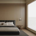 Acoustic Slat Wood Wall Panel - Luxury Oak & Black Felt