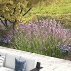 4 Pack Steel Fence Panels, 11.4' L x 43" H, Border Flower Edging for Yard, Swirl Vines
