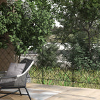 4 Pack Steel Fence Panels, 11.4' L x 43" H, Border Flower Edging for Yard, Swirl Vines