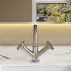 Revolve Mono Basin Mixer Tap With Push Button Waste