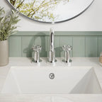 Revolve 3-Hole Basin Mixer Tap with Waste - Chrome