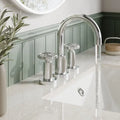 Revolve 3-Hole Basin Mixer Tap with Waste - Chrome