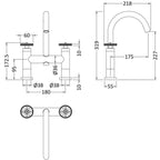 Revolve Deck Mounted Bath Filler Tap