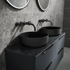 Revolve 3 Hole Wall Mounted Basin Mixer Tap