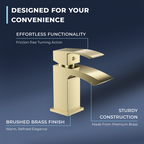 Tidal Basin Mixer Tap with Push Button Waste