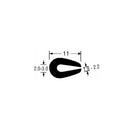 TSEC 1536 Heavy Duty EPDM Rubber Edge Trim – Flexible Edging Seal (1mm–3.5mm Panel Fit)