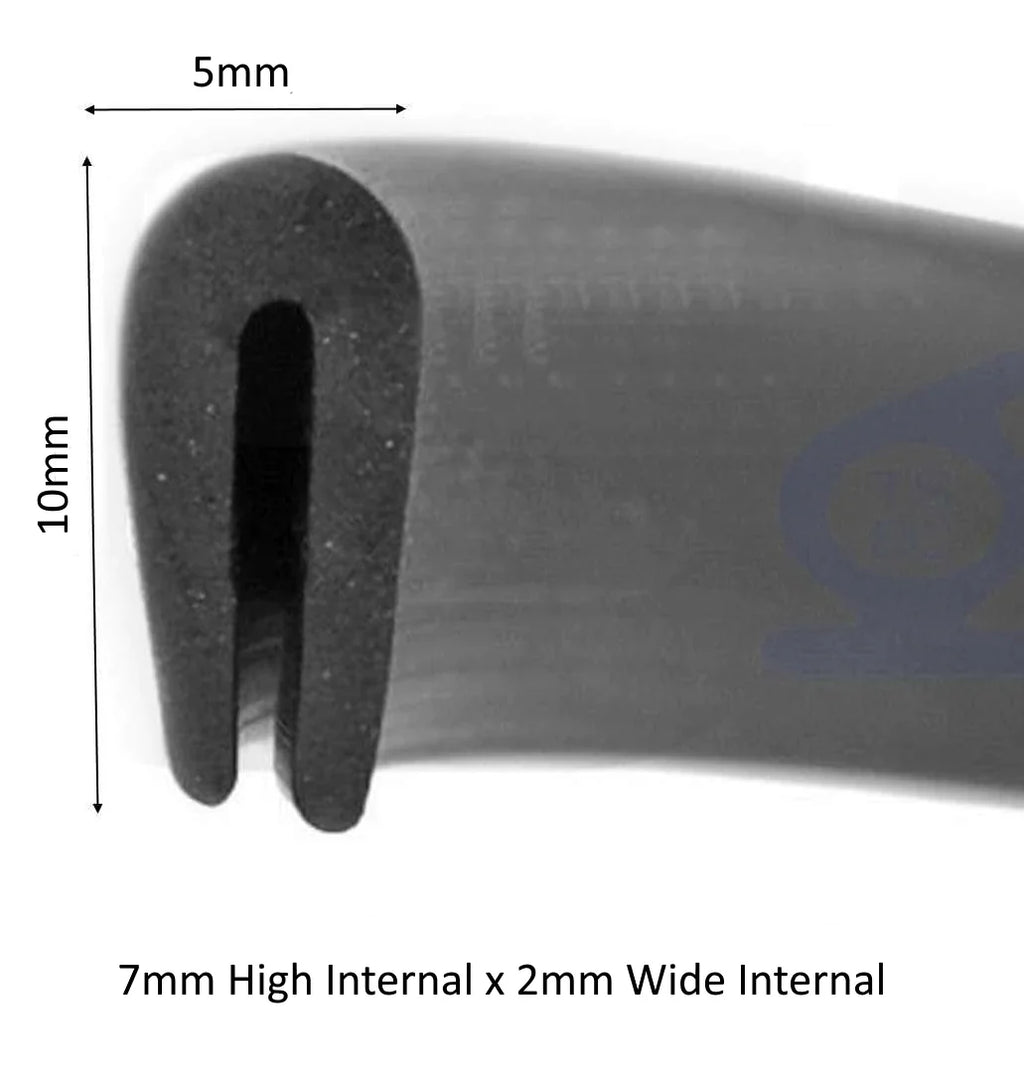 Jaguar XK8 / XKR X100 Door Frame Seal Trim – Roof & Window Rubber Seal (1997–2005) - 6m