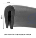 Jaguar XK8 / XKR X100 Door Frame Seal Trim – Roof & Window Rubber Seal (1997–2005) - 6m