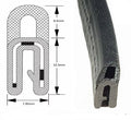 EPDM Top Seal with EPDM Sponge/Wire Carrier – Fits 0.8-1.5mm Panels – Priced Per Metre