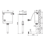 Basics Rimless Back to Wall Toilet with Soft Close Seat - White