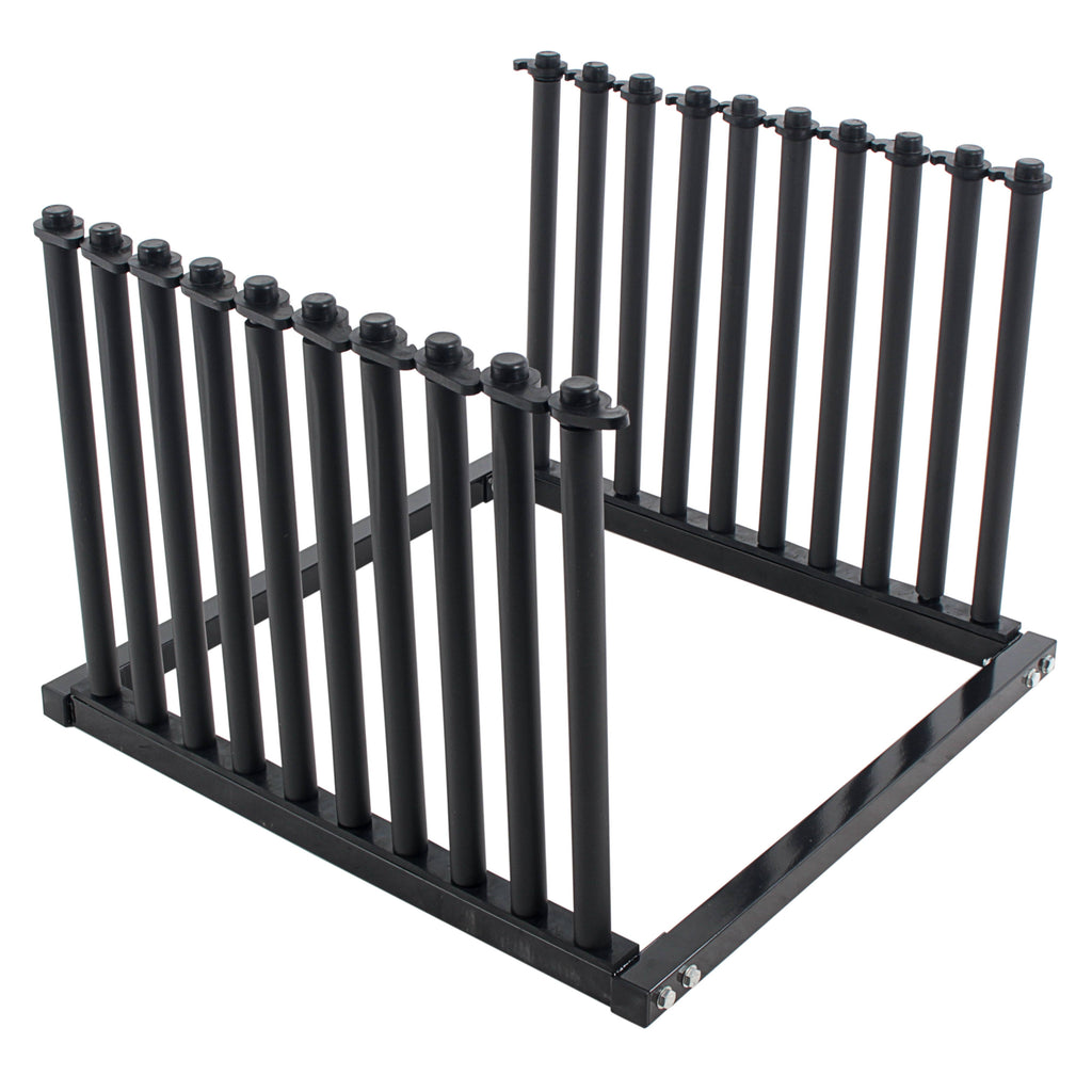 9-Lite Truck Bed Windshield Rack - Mobile 9 Slot Auto Glass Cargo Protection Management Rack - Safety Rubber Foam Pads, Mast Locks